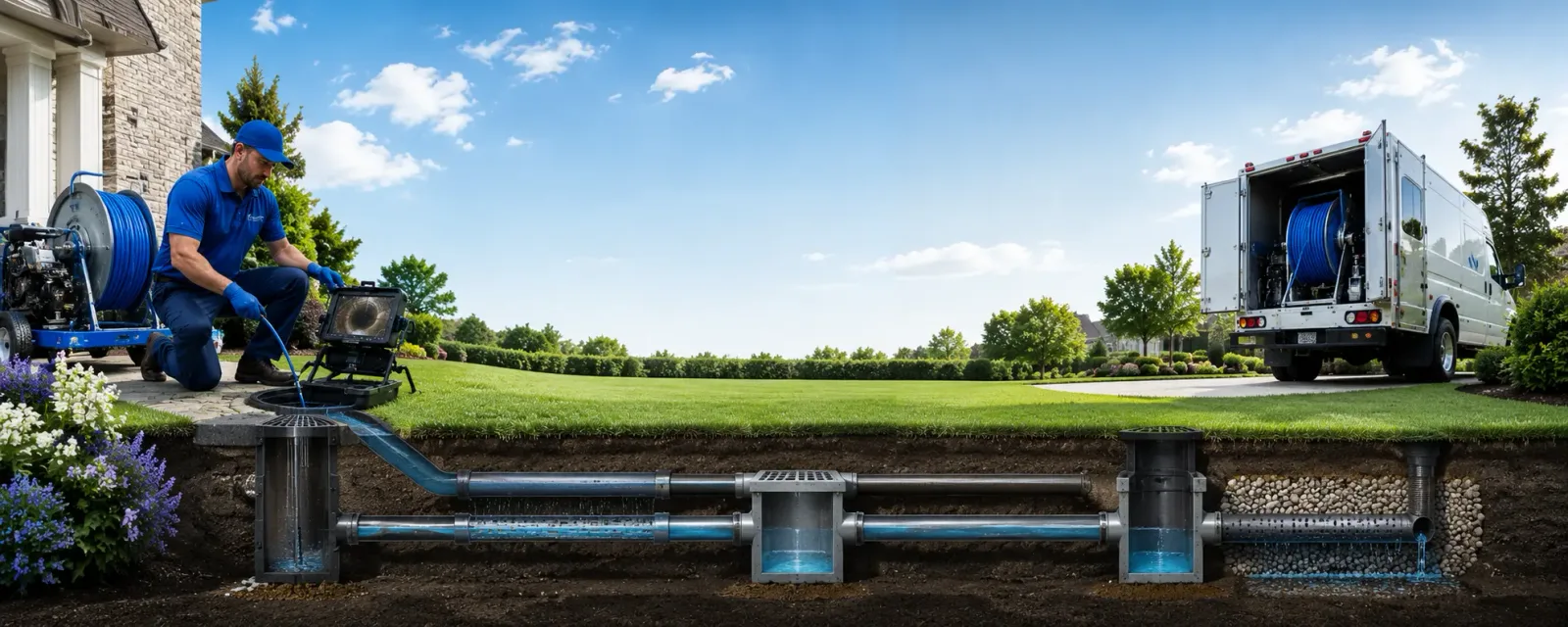 Outdoor drain cleaning information for Bruce, SD